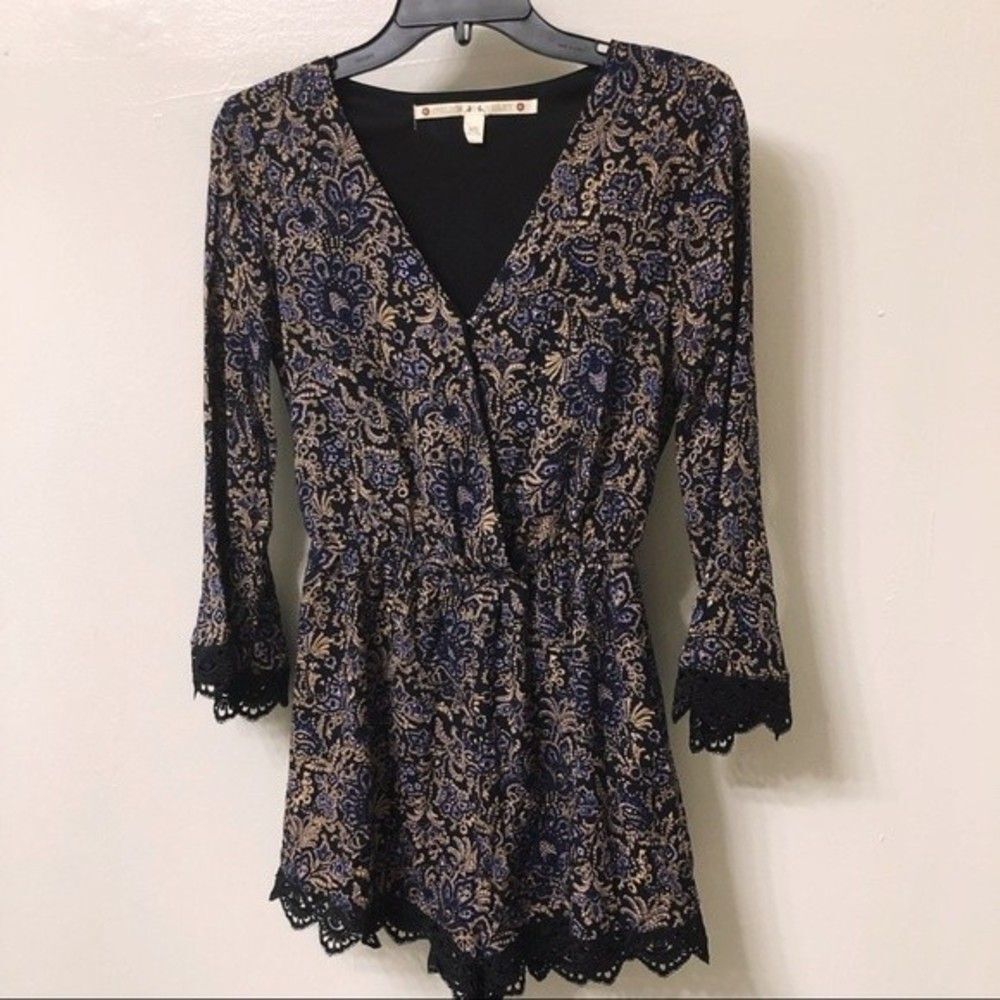 Chelsea & Violet Lace Floral Romper